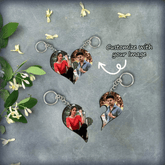 Personalized wooden couple keychain - BBD GIFTS